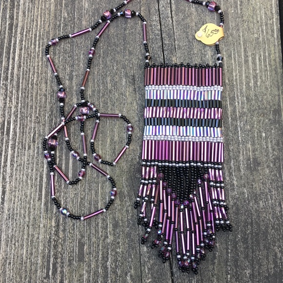 Amulet bag artisan made beaded - Picture 1 of 8